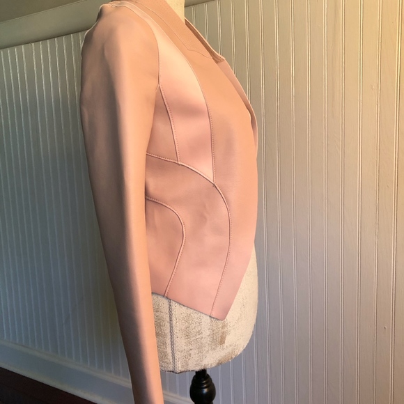Guess Pink Faux Leather Top/Jacket/Blazer - Picture 2 of 5